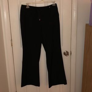 Pinstriped bell bottoms dress pants